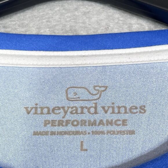 Vineyard Vines Shirt Mens Size Large Blue Performance Solid Shirt Long Sleeve - Picture 11 of 12